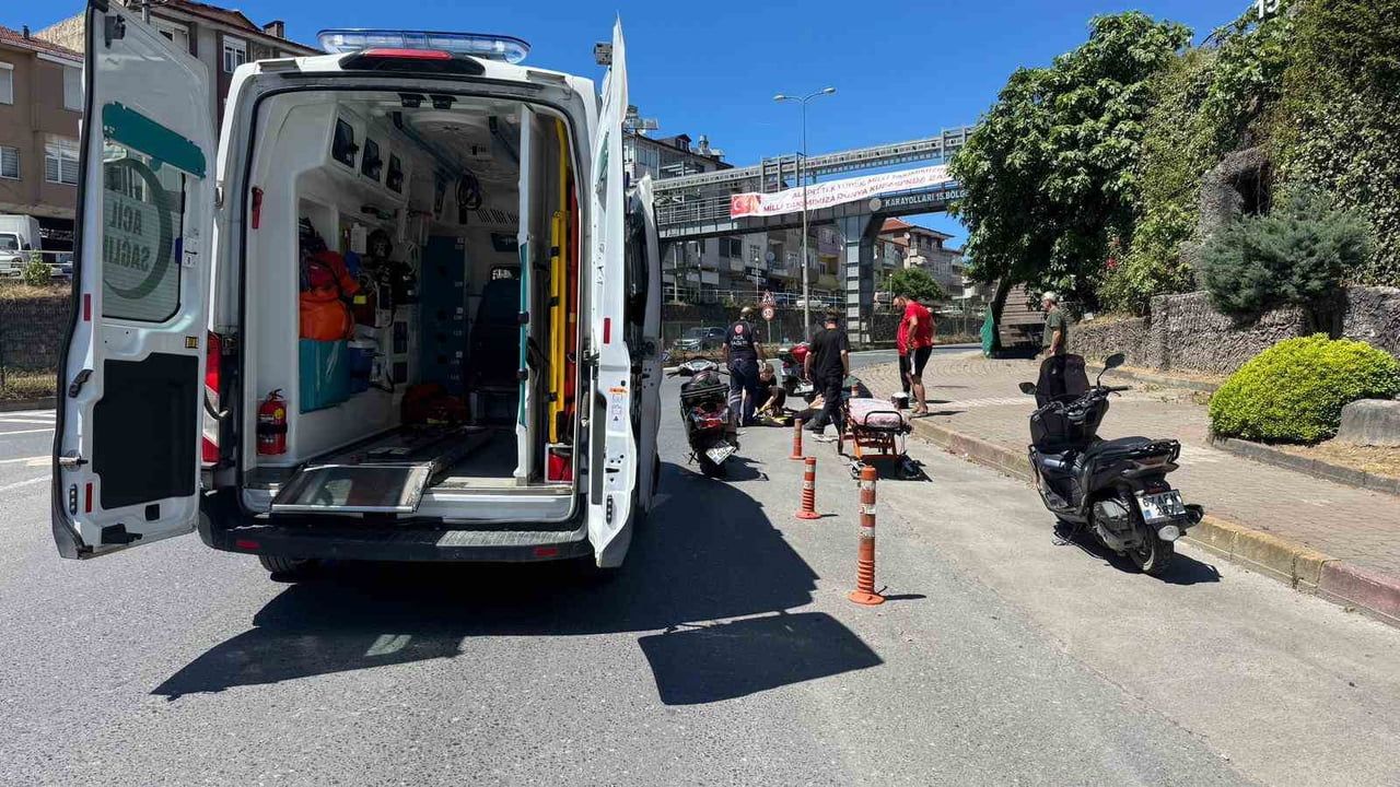 Alaplı’da motosiklet kazasında bir kişi yaralandı