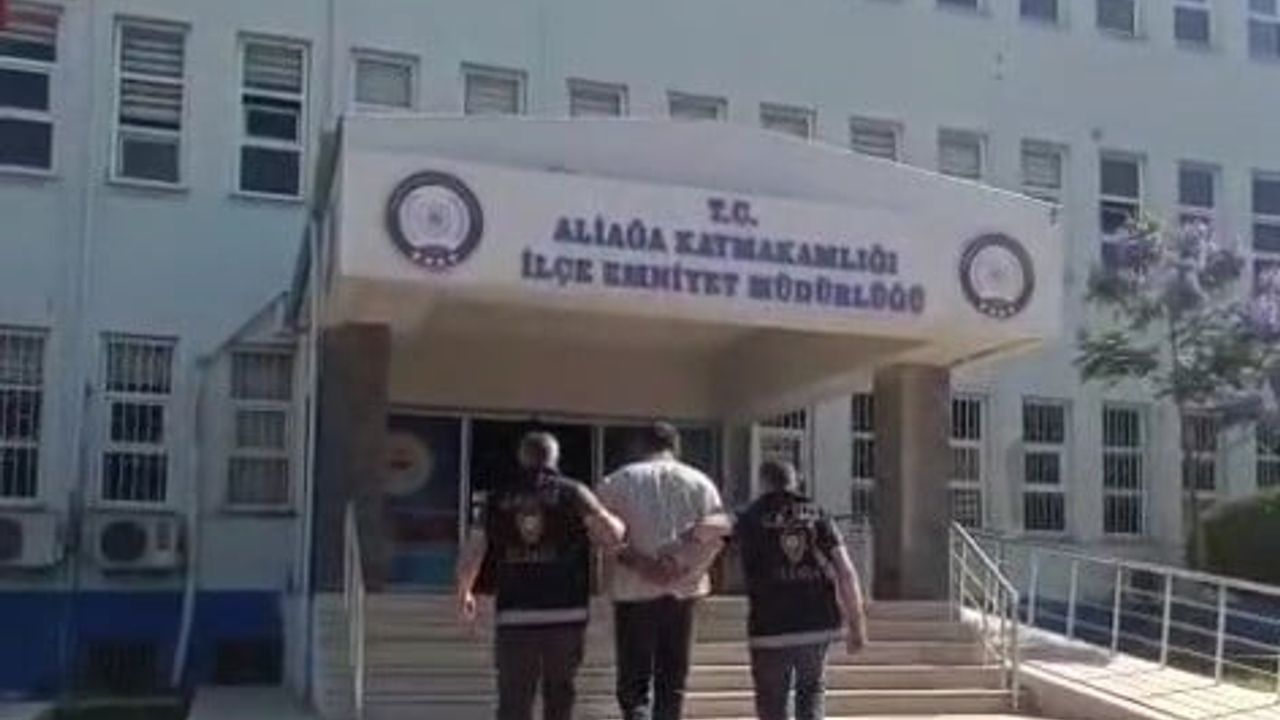 Aliağa'da 18 yıl 11 ay 10 gün hapis cezasıyla aranan firari yakalandı