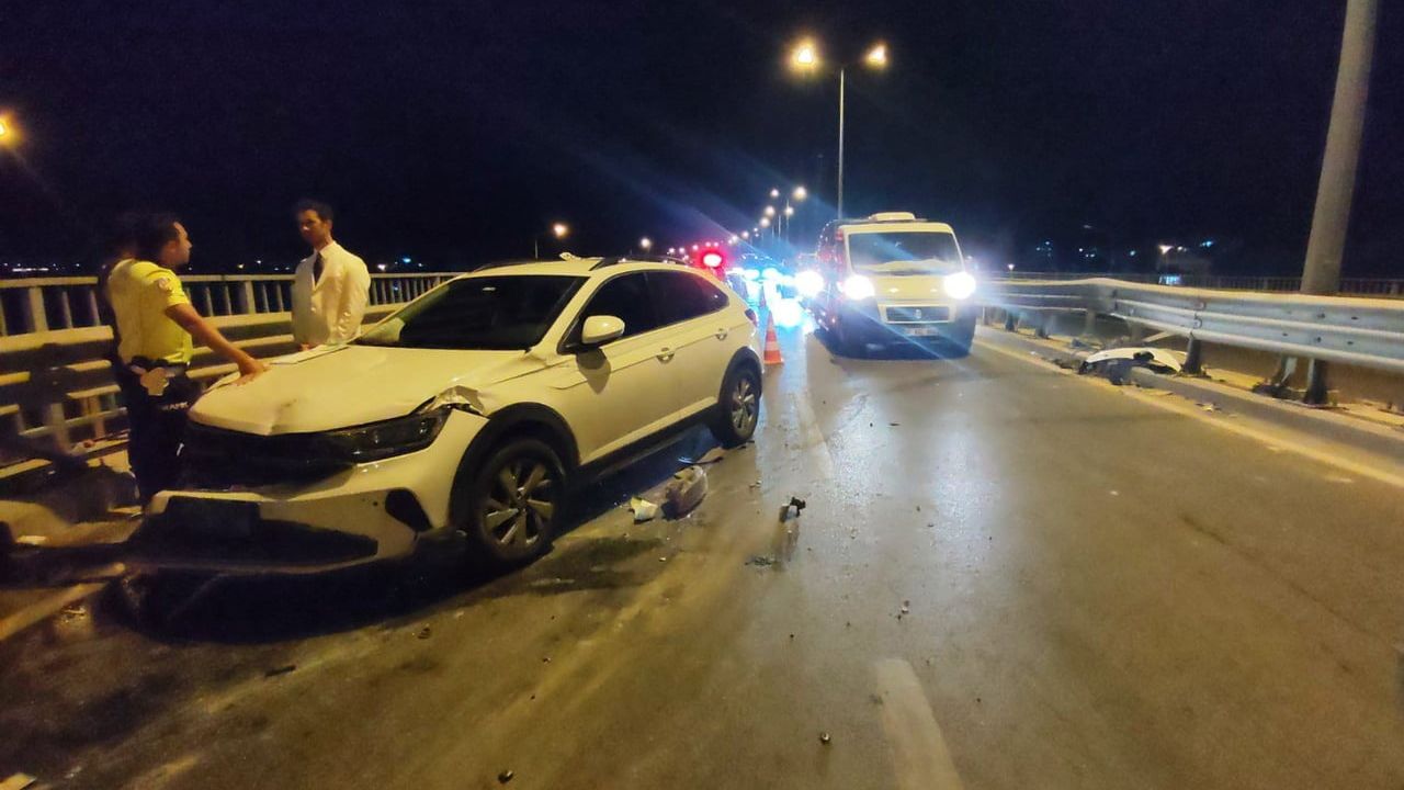 Alkollü sürücünün arkadan çarpması sonucu 3 kişi yaralandı