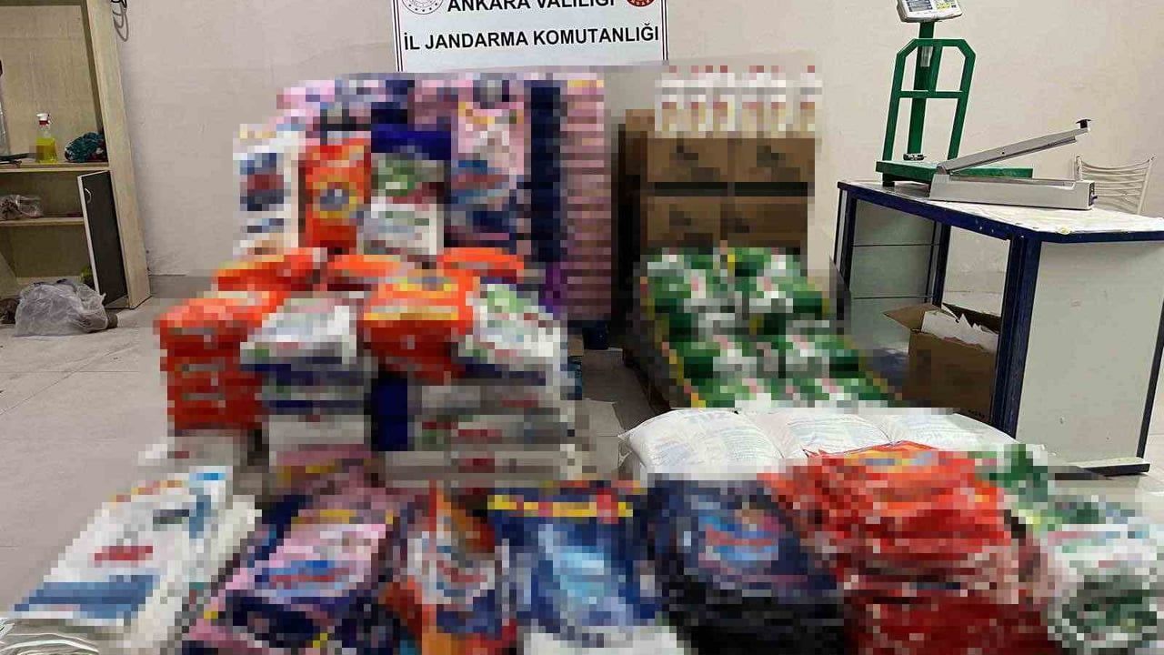 Ankara Altındağ'da sahte/kaçak deterjan üretimi: 1 şüpheli hakkında işlem