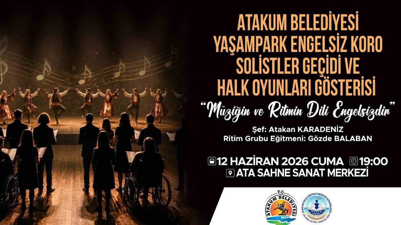 Atakum'da 'Müziğin ve Ritmin Dili Engelsizdir' programı: Yaşam Park özel öğrencileri 12 Haziran'da Ata Sahne'de
