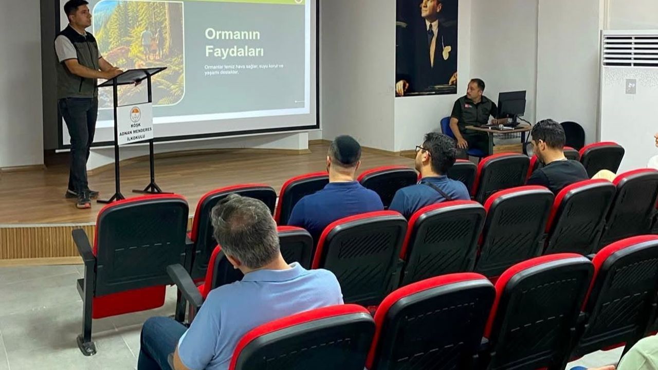 Aydın'da öğretmenlere yangın farkındalık eğitimi