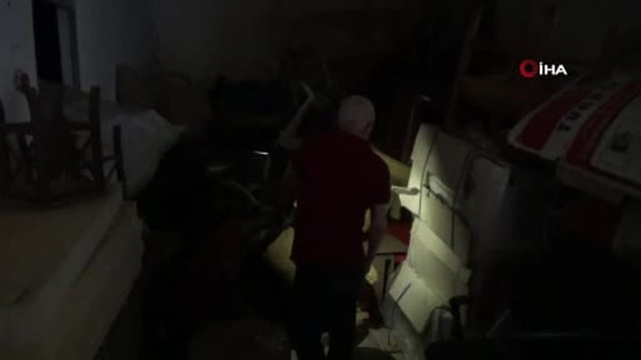 Aydın'da oklu kirpi depodan 3 saatte kurtarıldı