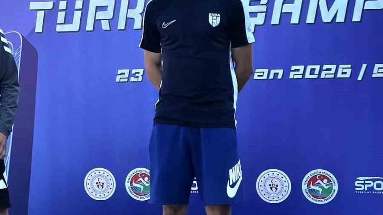 Aydınlı milli atlet Koray Uygun U20 Türkiye şampiyonu oldu
