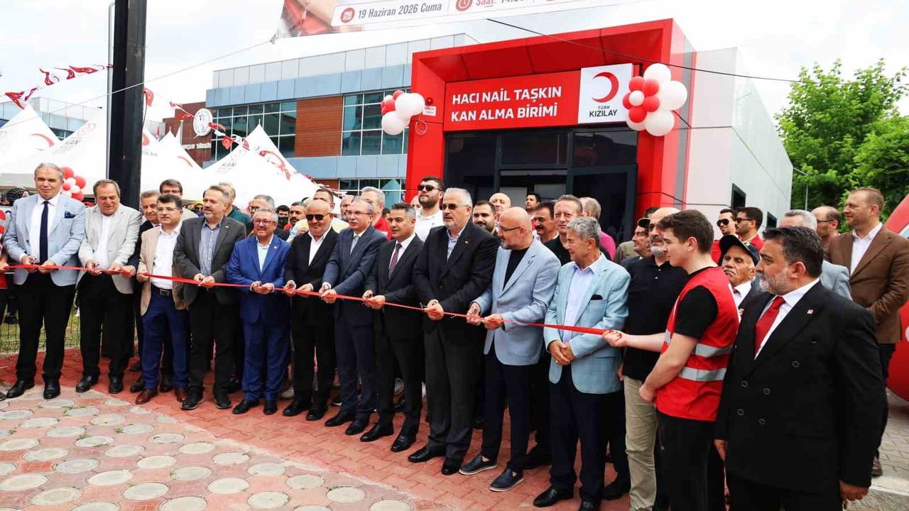 Bafra'da Hacı Nail Taşkın kan alma birimi hizmete açıldı