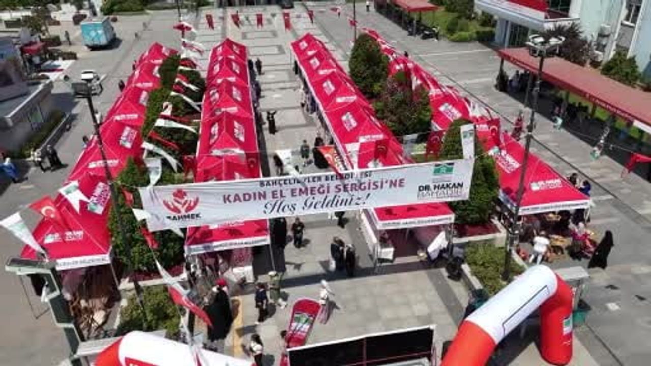 Bahçelievler'de BAHMEK Kurs Sergisi açıldı — 750 kadının üretimleri sergilendi