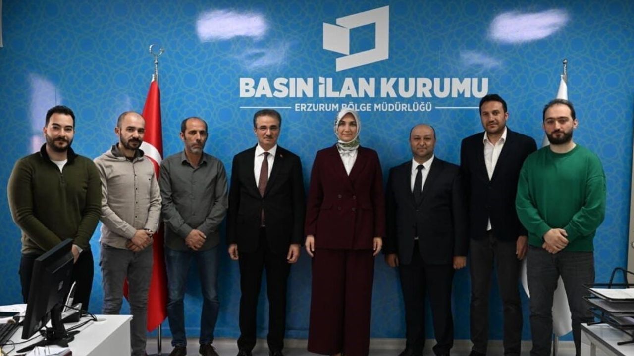 Bakan Yardımcısı Yiğitbaşı, Basın İlan Kurumu Erzurum Bölge Müdürlüğünü Ziyaret Etti