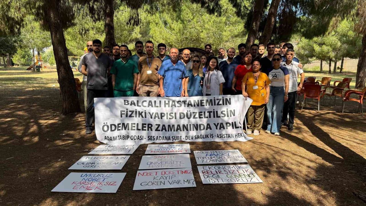 Balcalı hastanesinde sağlık çalışanları üç gün iş bıraktı