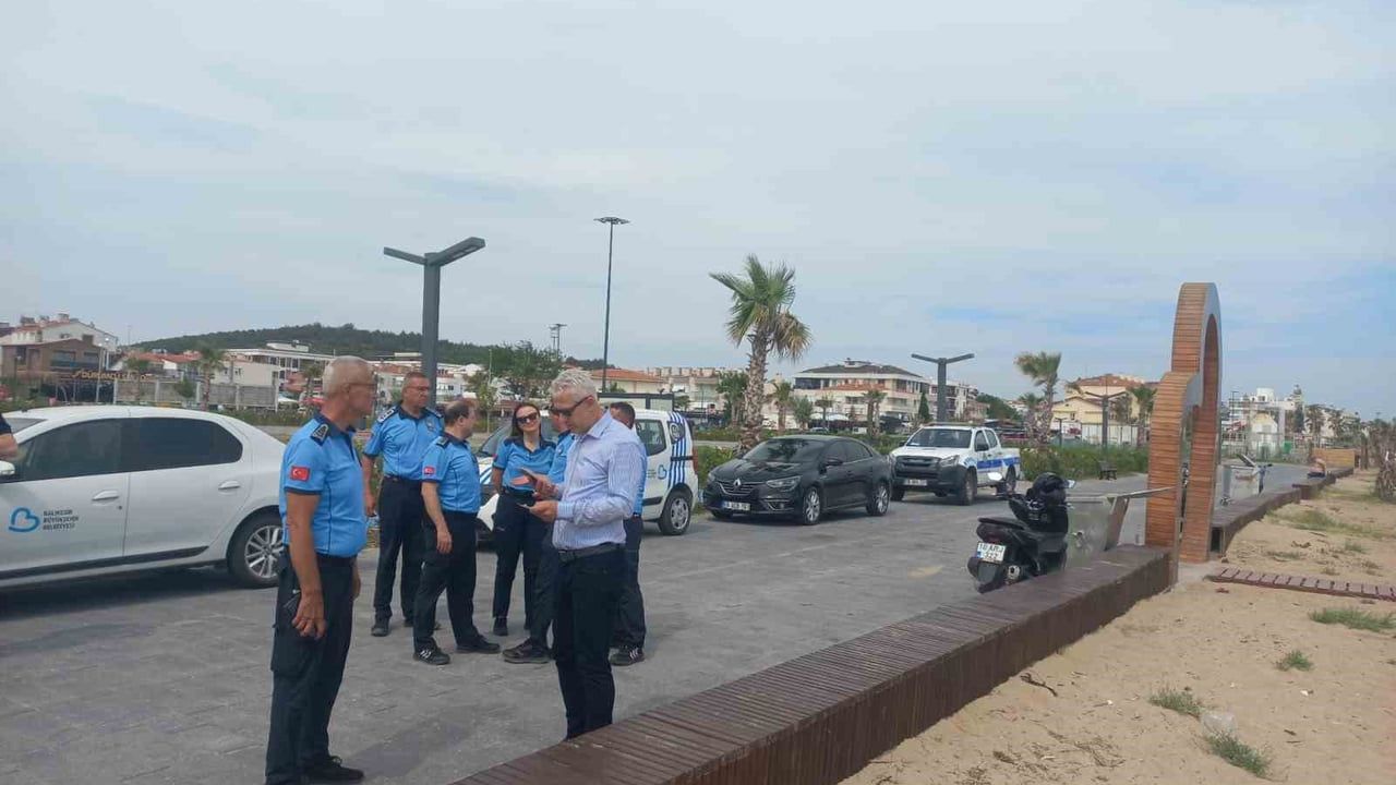 Balıkesir Büyükşehir Belediyesi Sarımsaklı Plajı'nda Denetimleri Yoğunlaştırdı