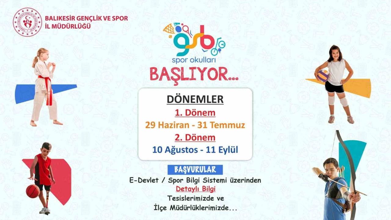 Balıkesir'de GSB Spor Okulları ve Engelsiz Spor Okulları 2026 kayıtları başladı