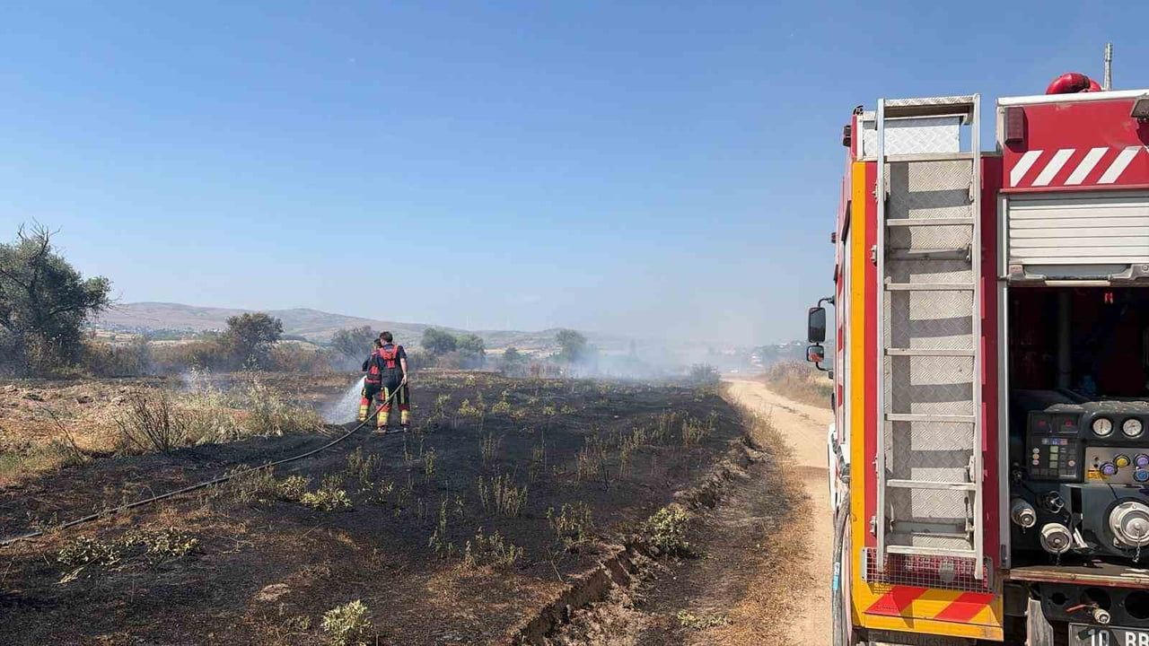 Balıkesir'de Kepsut ve Balya'daki arazi yangınları kısa sürede kontrol altına alındı