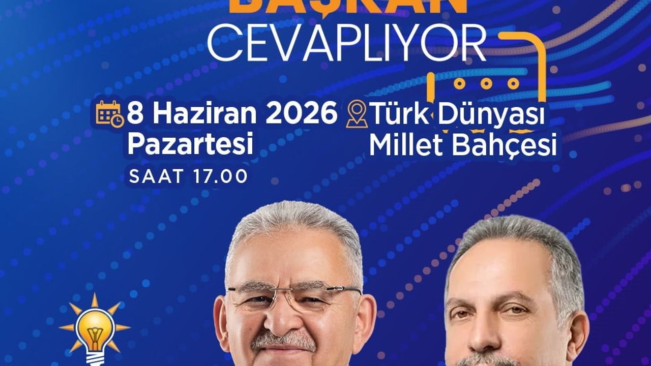 Başkan Büyükkılıç, 'Vatandaş Soruyor, Başkan Cevaplıyor' programında Kayserililerle buluşuyor