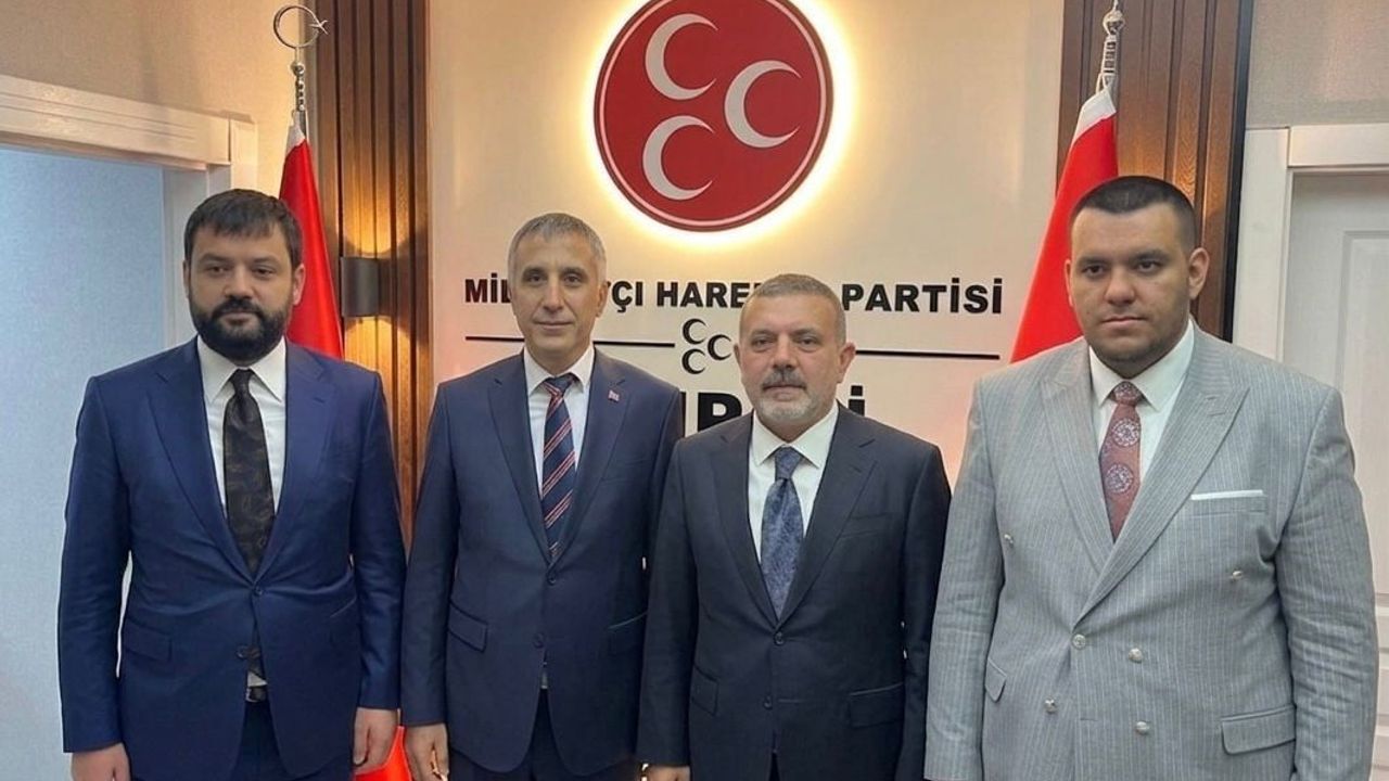 Başkan Murat Ercan’dan MHP Sincan İlçe Başkanı Mesut Genç’e tebrik ziyareti
