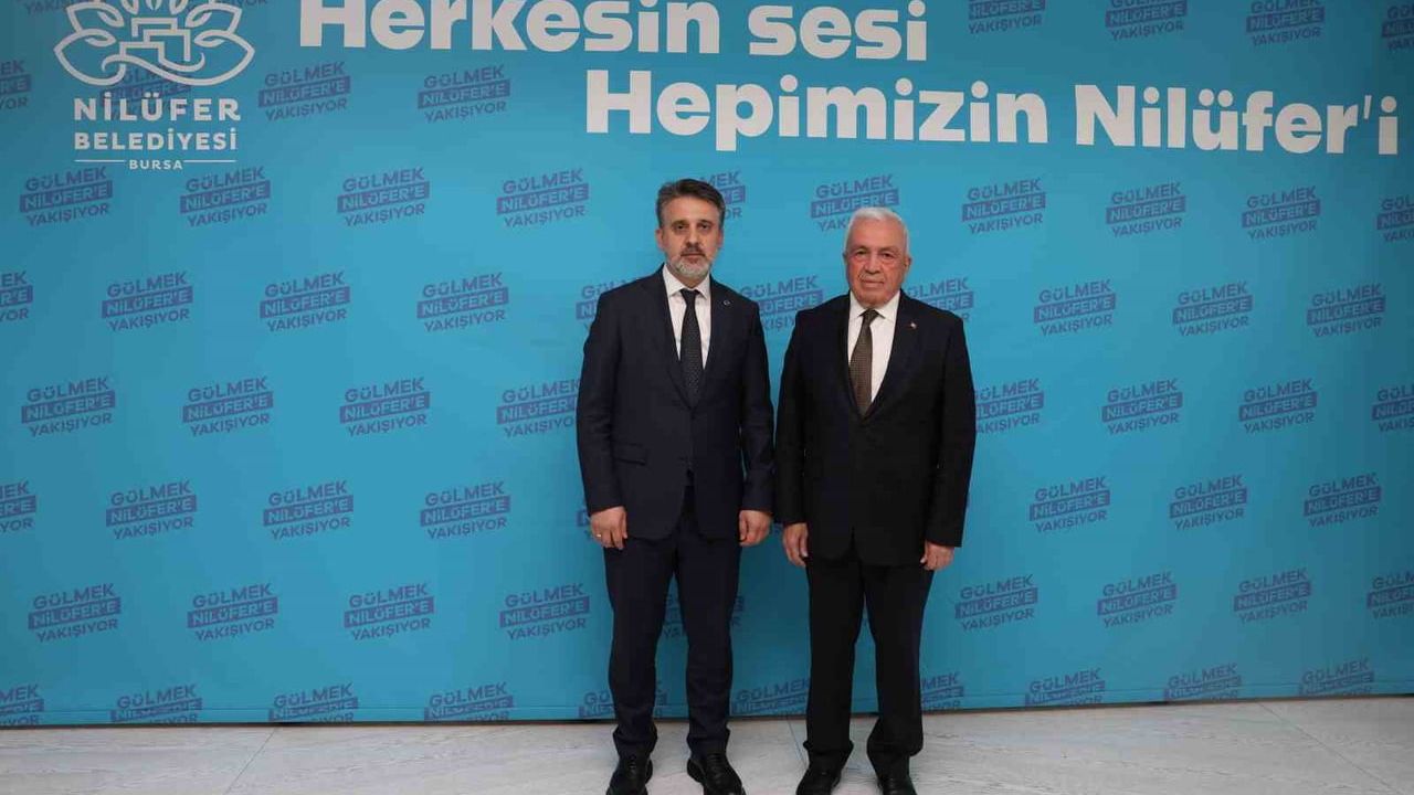 Başkan Özdemir, Bursa Büyükşehir Başkan Vekili Şahin Biba’yı Nilüfer’de ağırladı