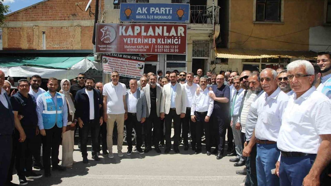 Baskil'de AK Parti tek yürek: 100 kişilik kadro sahaya indi