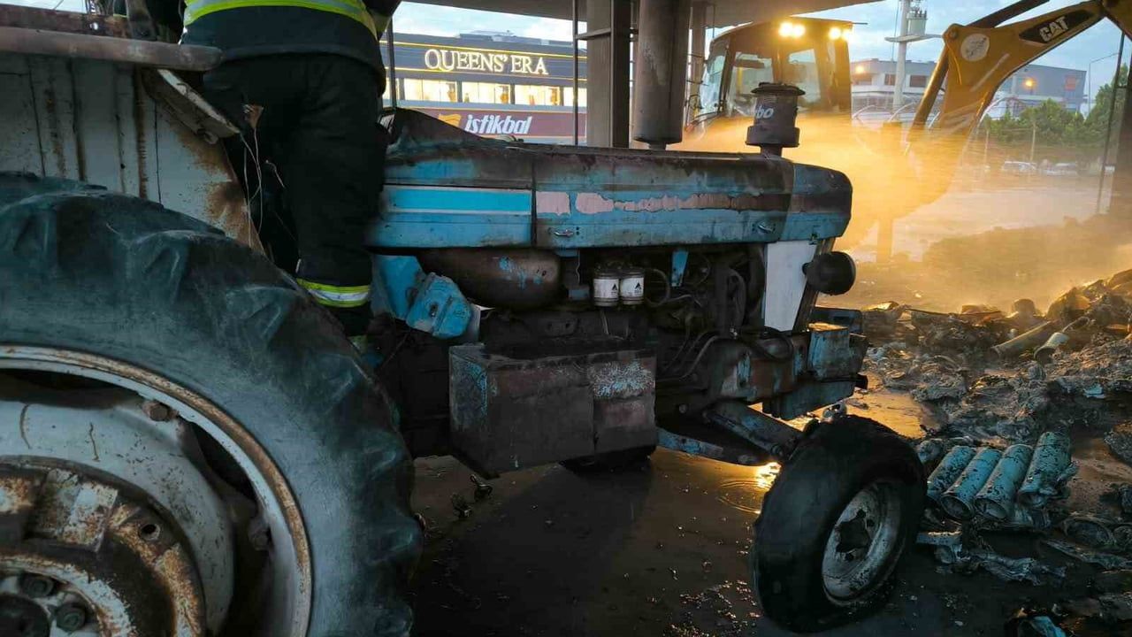 Batman'da kullanılmayan akaryakıt istasyonunda yangın: İtfaiye müdahalesiyle kontrol altına alındı