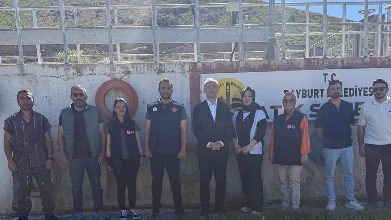 Bayburt belediyesi atık su arıtma tesisi denetlendi