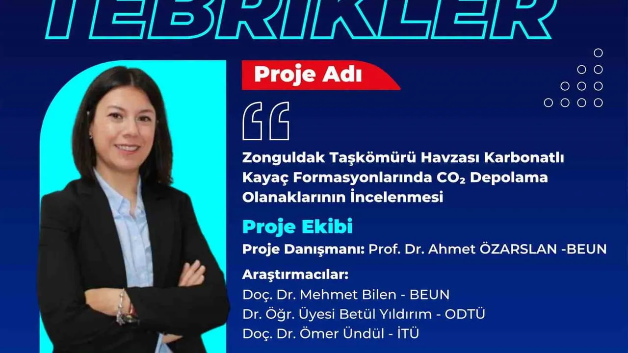 BEUN akademisyeninin TÜBİTAK 3501 kariyer projesine desteği
