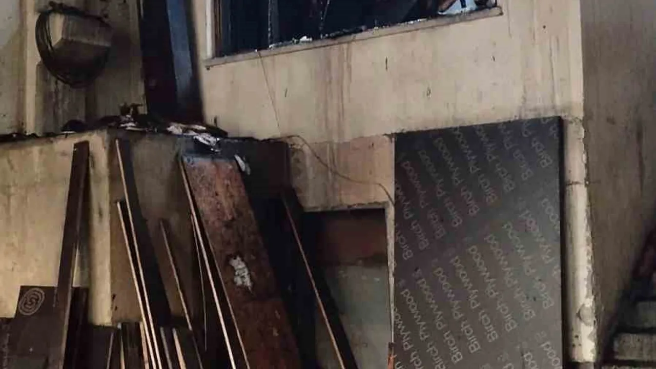 Beypazarı’nda iş yerinde çıkan yangın söndürüldü