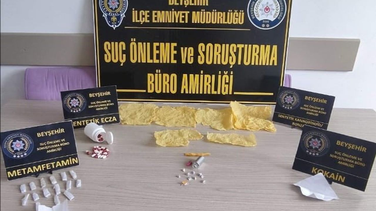 Beyşehir'de uyuşturucu operasyonunda iki şüpheli tutuklandı