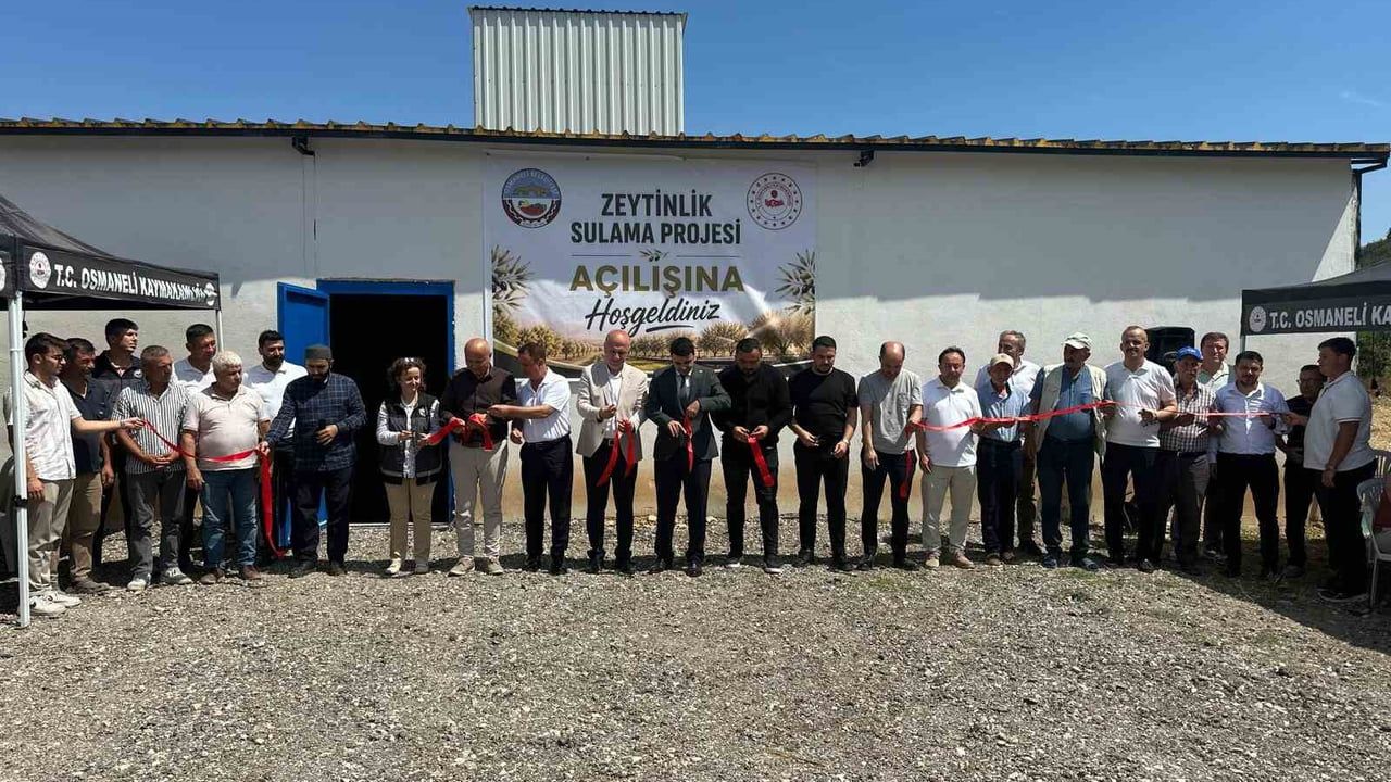 Bilecik’te 27 milyon liralık sulama projesi tamamlandı