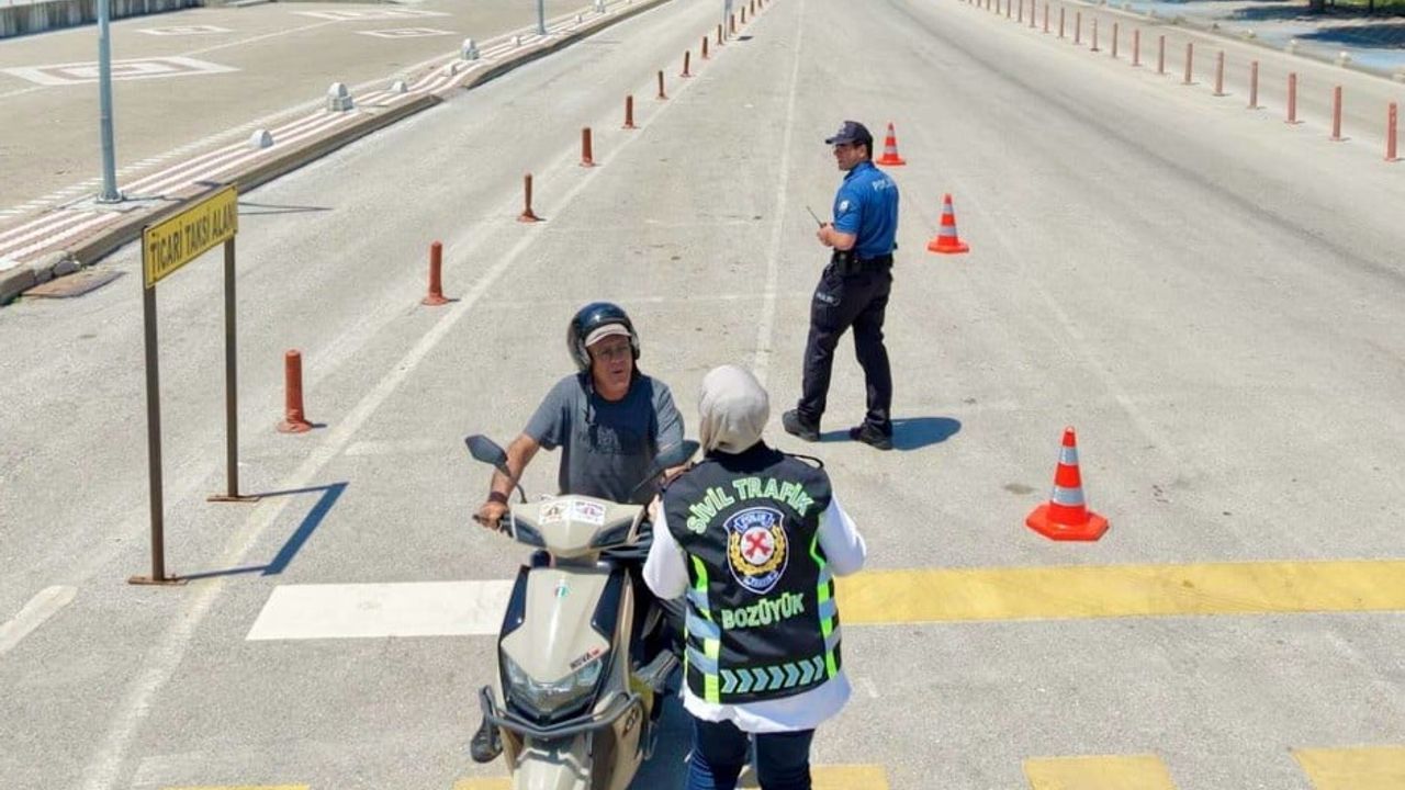 Bilecik'te drone destekli trafik denetimi