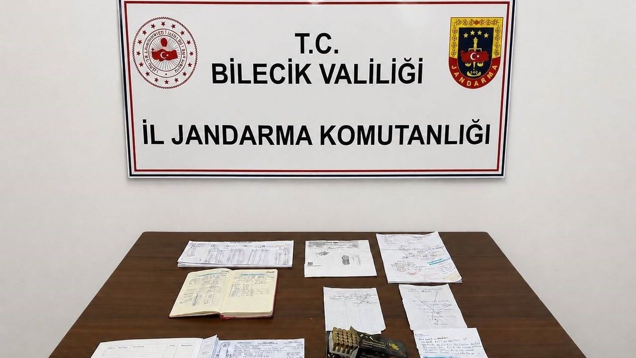 Bilecik’te jandarma operasyonu: Senet karneleri ve mühimmat ele geçirildi