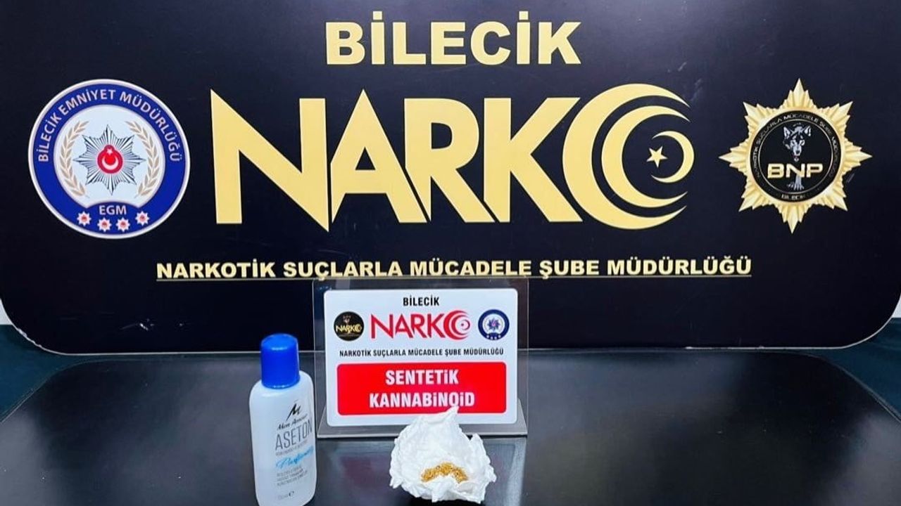 Bilecik’te uyuşturucu operasyonunda 1 şüpheli yakalandı