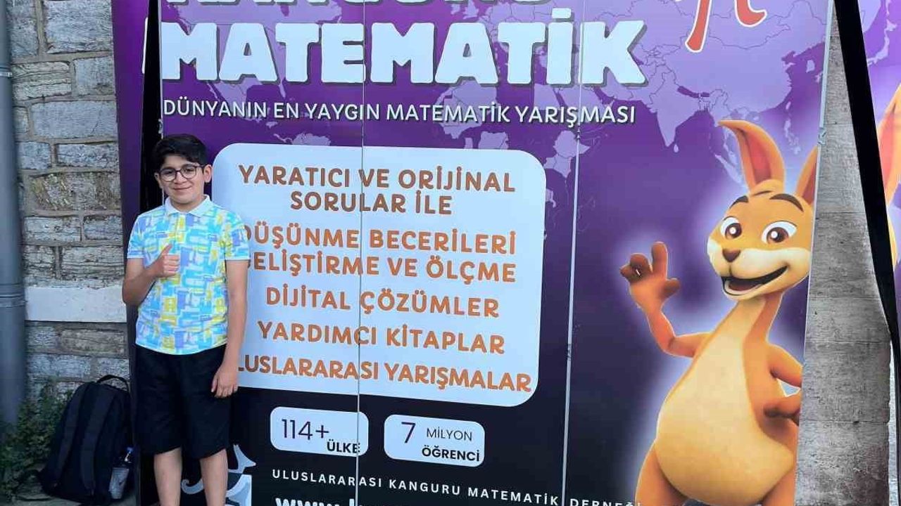 Bilecikli öğrenci Kanguru Matematik Olimpiyatları'nda Türkiye ikincisi oldu