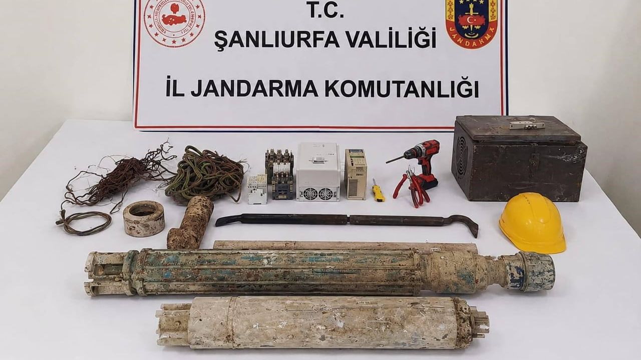 Birecik'te dalgıç pompası hırsızları yakalandı