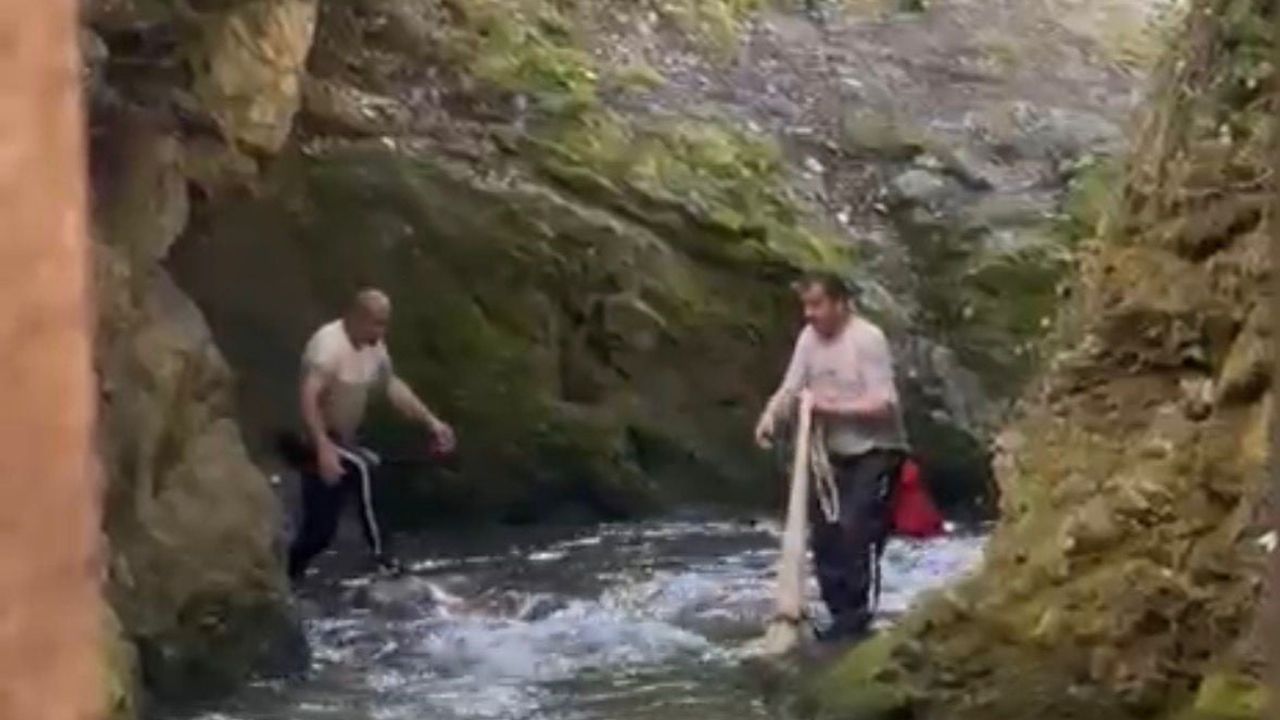Bolu'da yasak dinlemeyen avcılar kamerada: serpme ağ ile balık avladılar