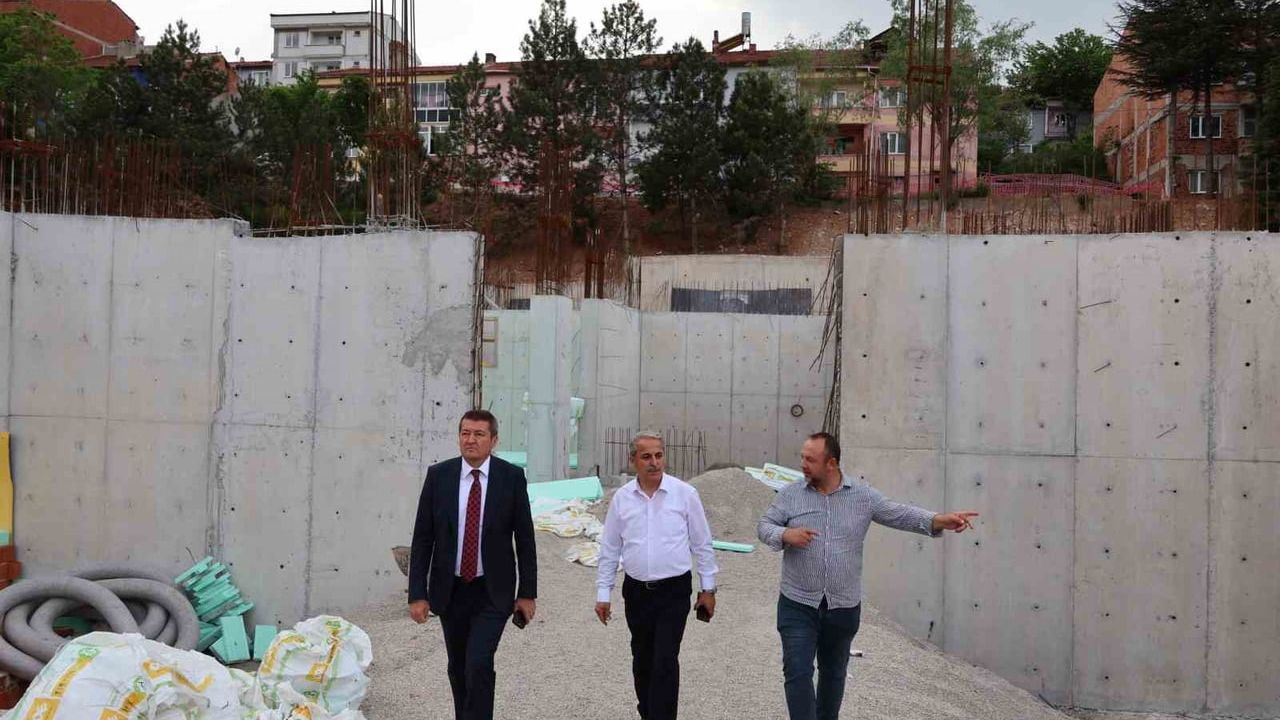 Bozüyük'te 24 derslikli yeni ilkokul inşaatı hızla ilerliyor