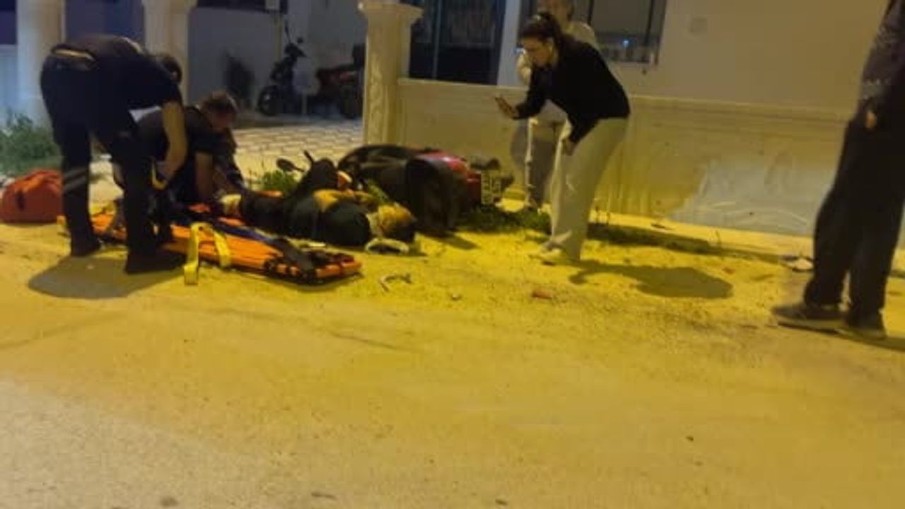 Burdur'da otomobil ile motosiklet çarpıştı; motosiklet sürücüsünün alkol seviyesi 0.96 promil