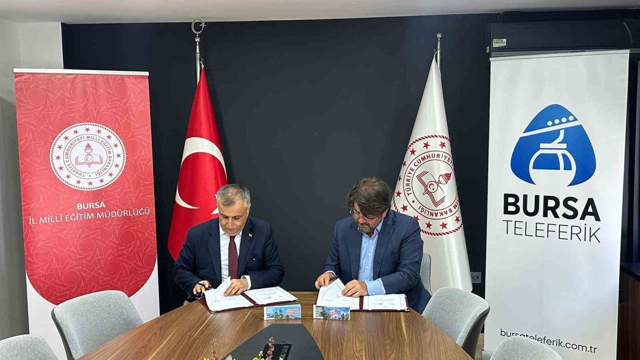Bursa’da 450 bin öğrenciye karne günü ücretsiz Teleferik bileti