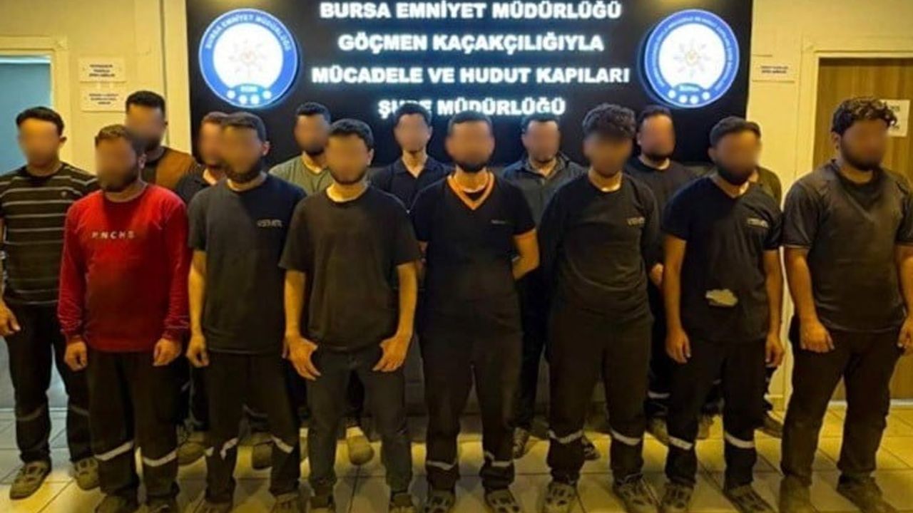 Bursa'da kaçak göçmen işçi operasyonunda 2 organizatör yakalandı