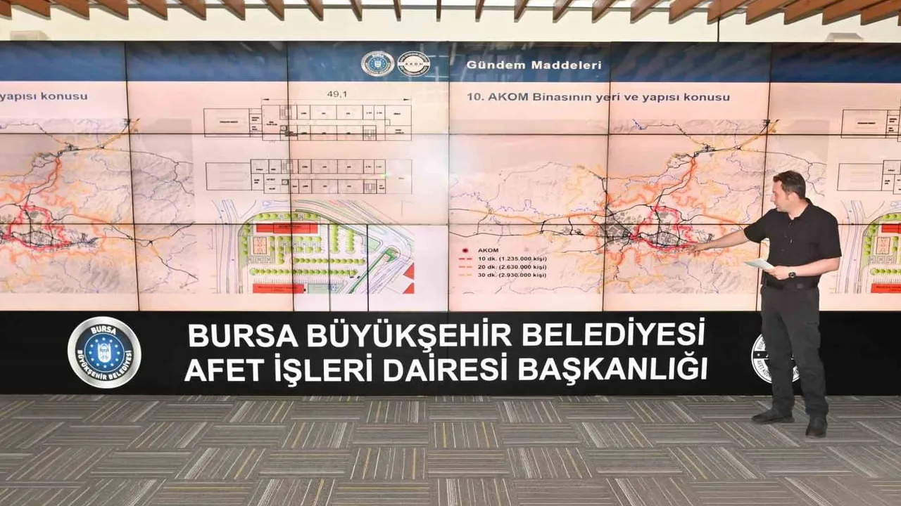 Bursa’nın afet planı AKOM’da masaya yatırıldı