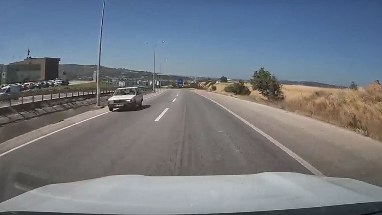 Çanakkale’de ters yönde seyreden sürücü tehlike oluşturdu