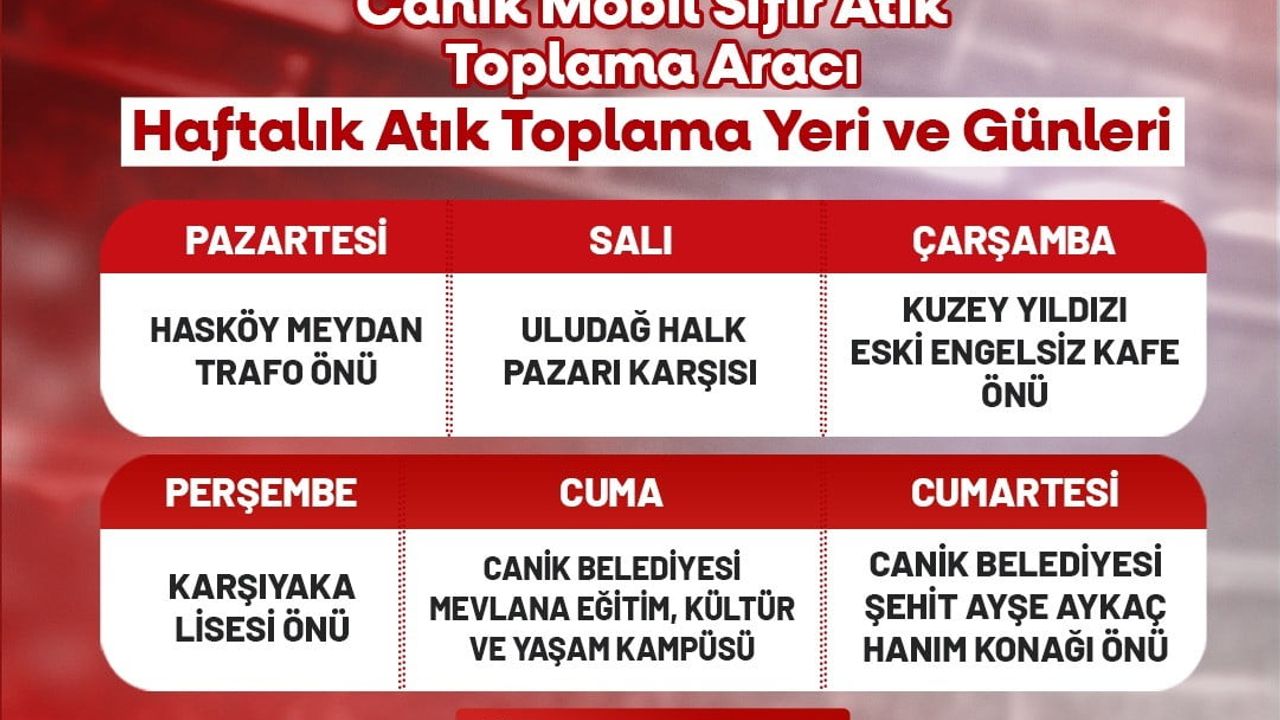 Canik’te atık getirene milli takım forması
