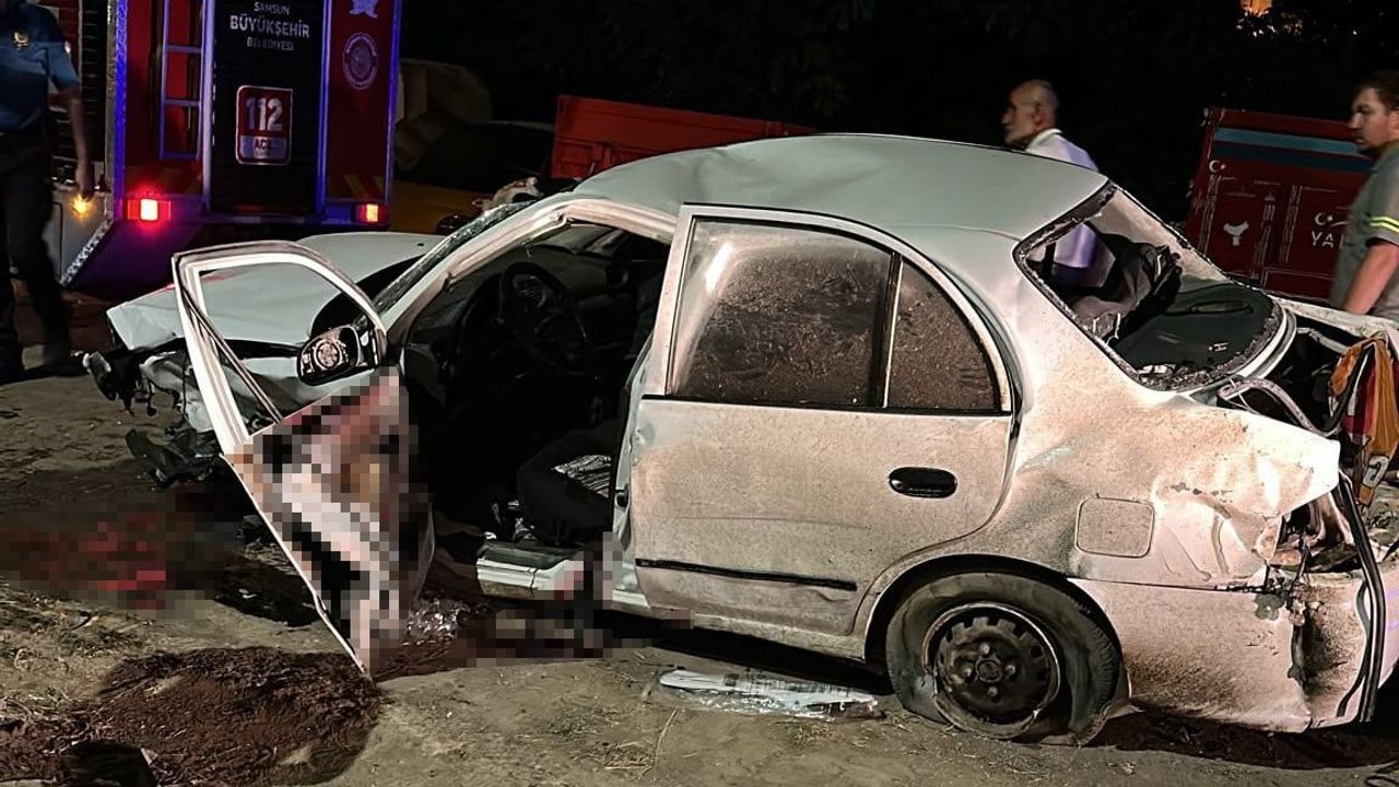 Çarşamba'da zincirleme trafik kazasında 7 yaralı