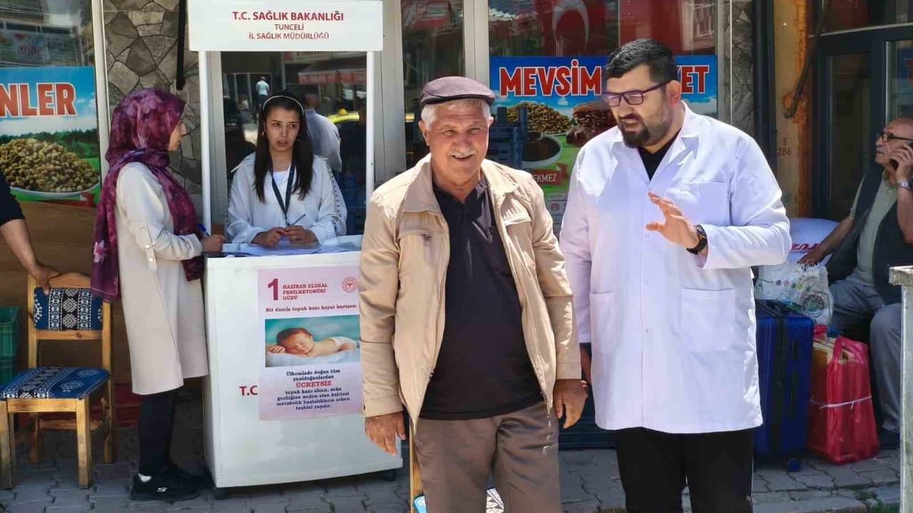 Çemişgezek’te "Hareket Yaşını Öğren, Sağlıklı Yaşa" kapsamında fiziksel tarama yapıldı
