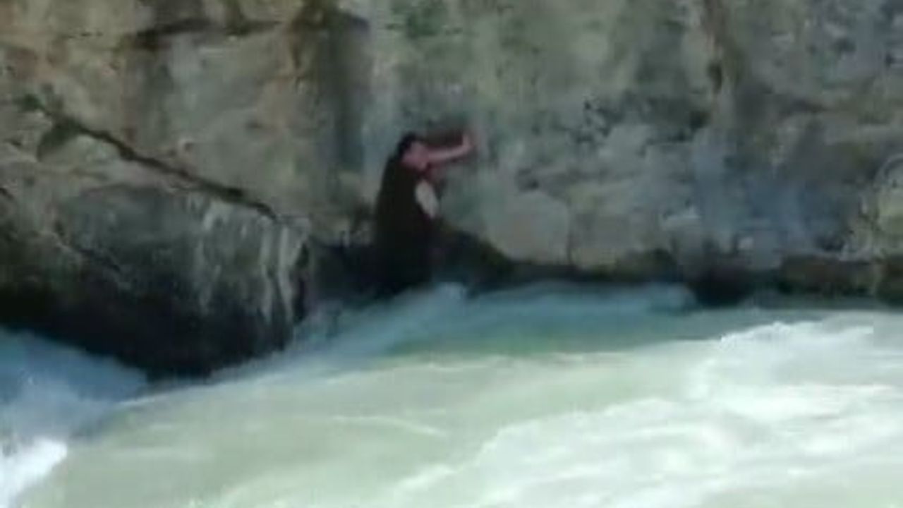 Ceyhan Nehri'nde boğulan vatandaşın son görüntüleri ortaya çıktı