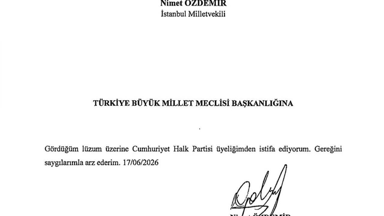 CHP İstanbul milletvekili Nimet Özdemir partisinden istifa etti