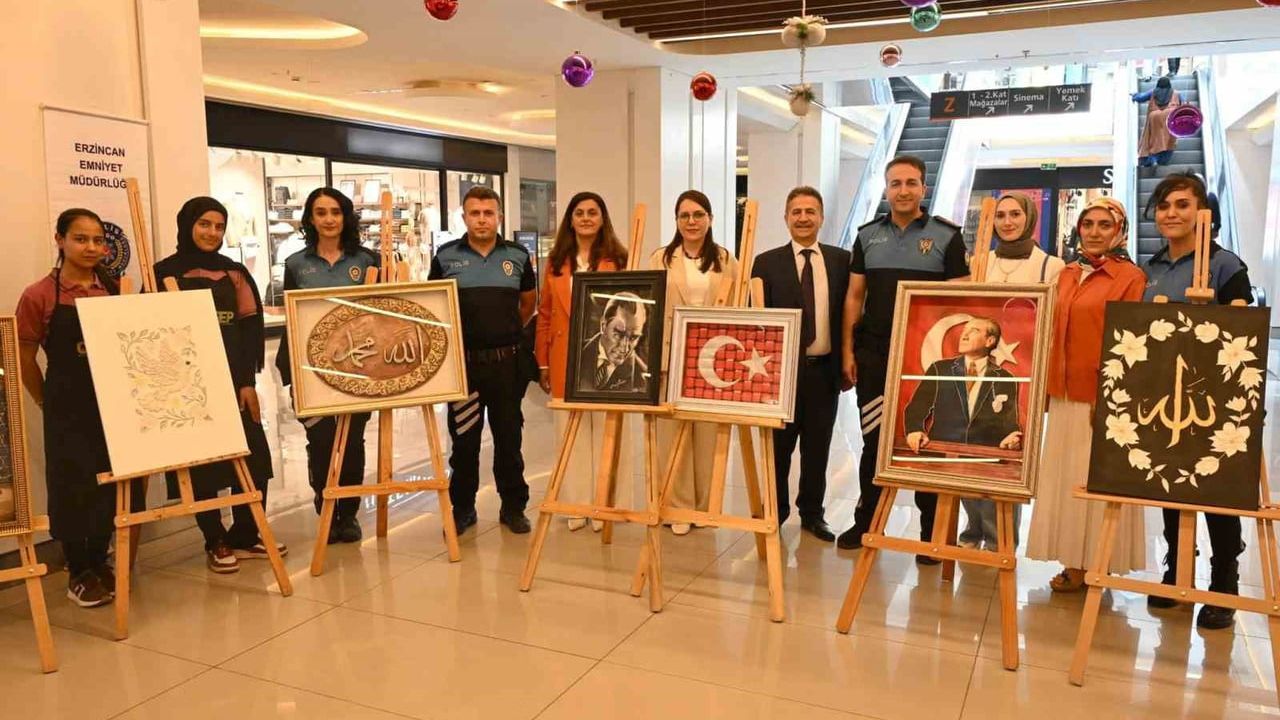 ÇOGEP kapsamında hazırlanan rölyef eserler sergilendi