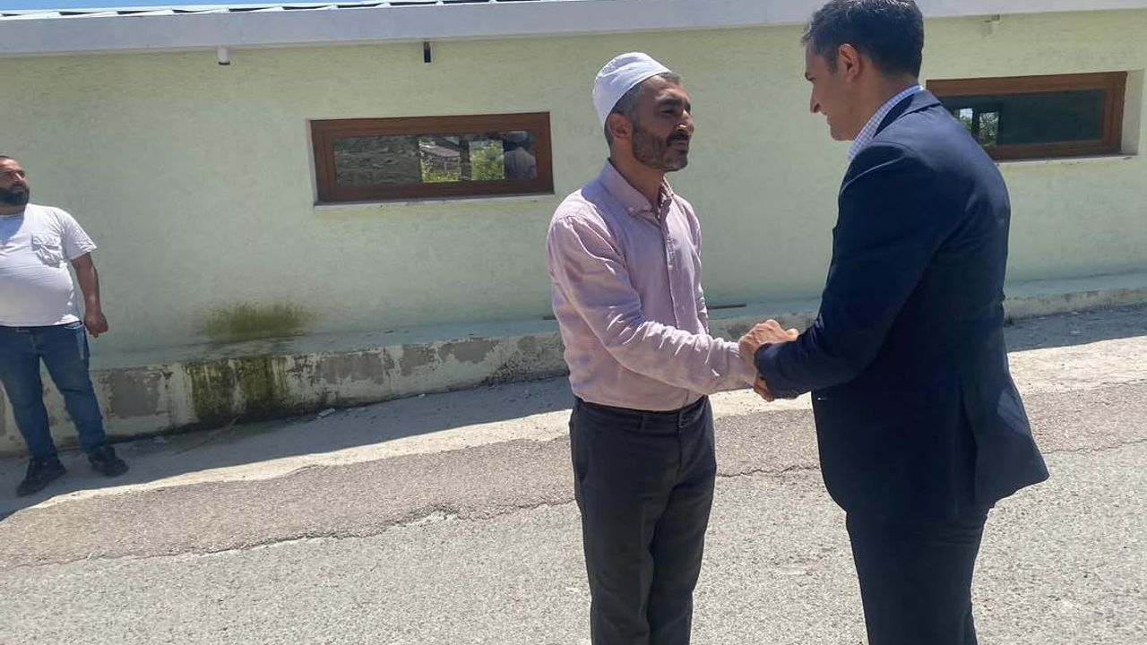 Çökek Mahallesi'nde cami inşaatı devam ediyor