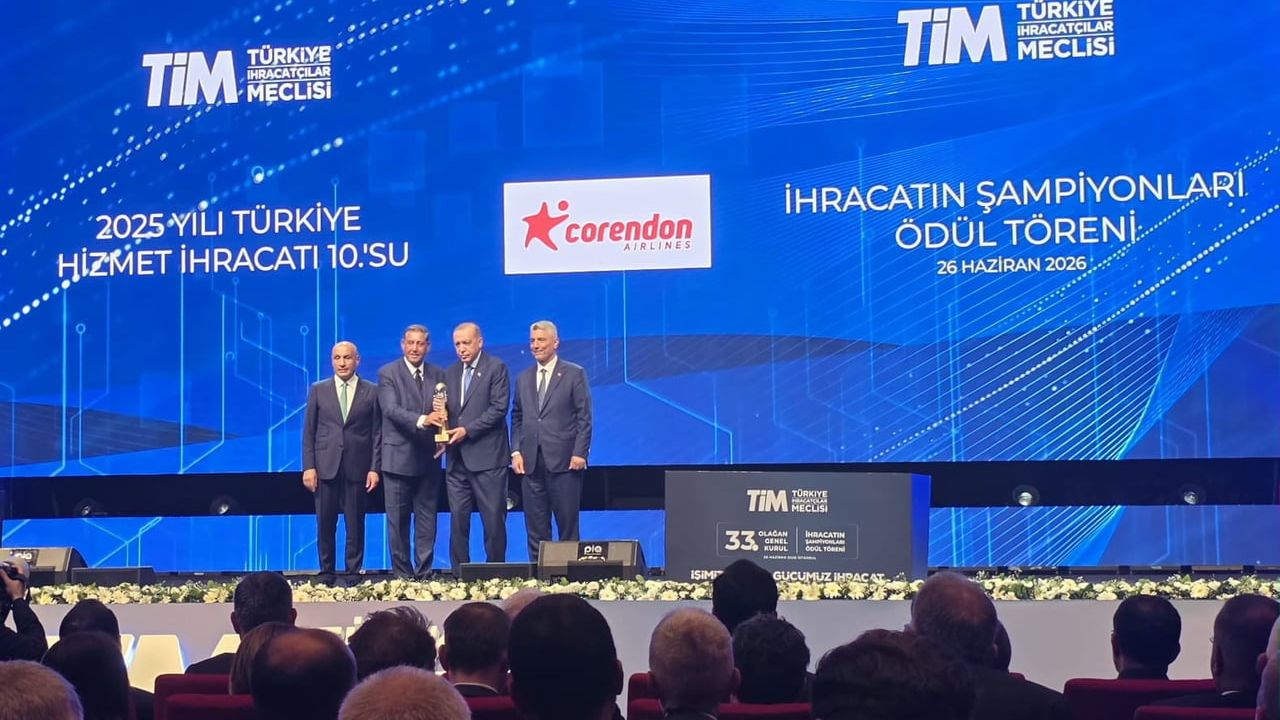 Corendon Airlines, Türkiye'nin ilk 1000 ihracatçısı listesinde yer aldı