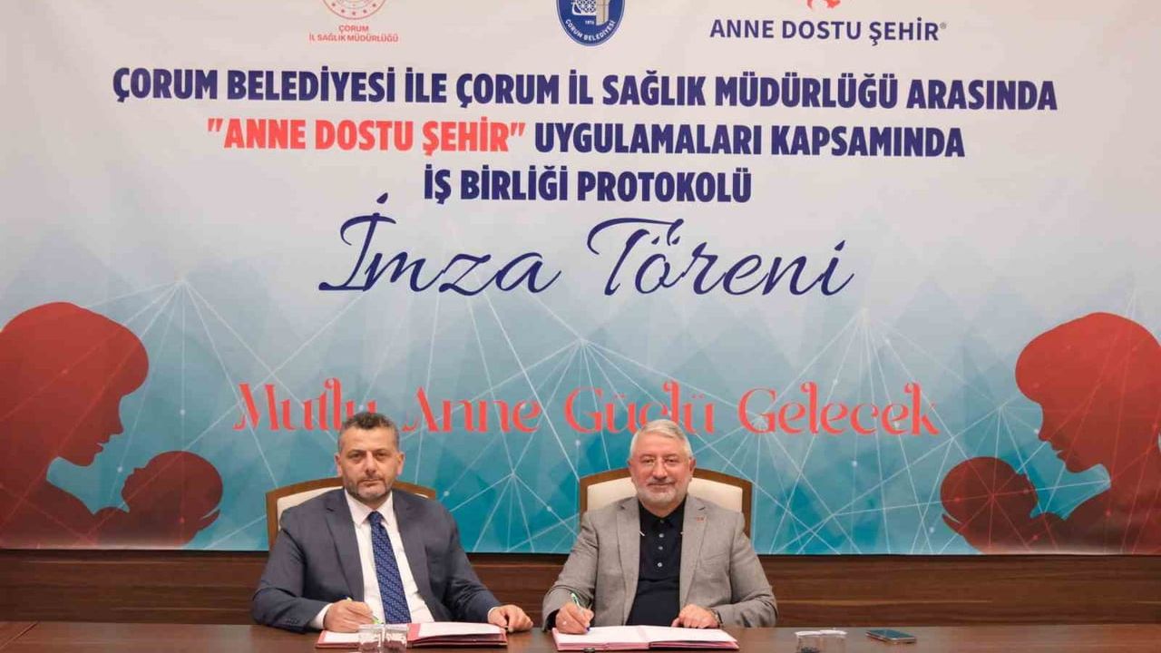 Çorum’da Anne Dostu Şehir için güç birliği