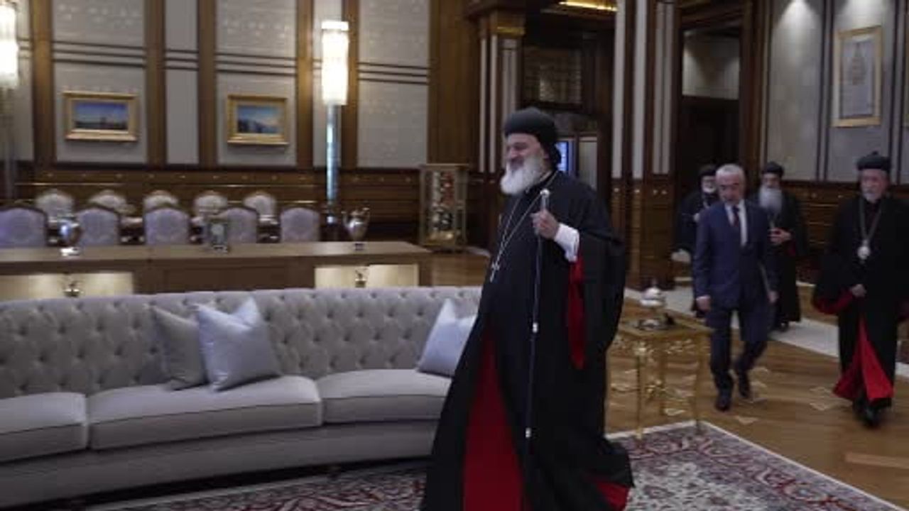 Cumhurbaşkanı Erdoğan, Mor İgnatius II. Efram Kerim ve beraberindeki heyeti kabul etti