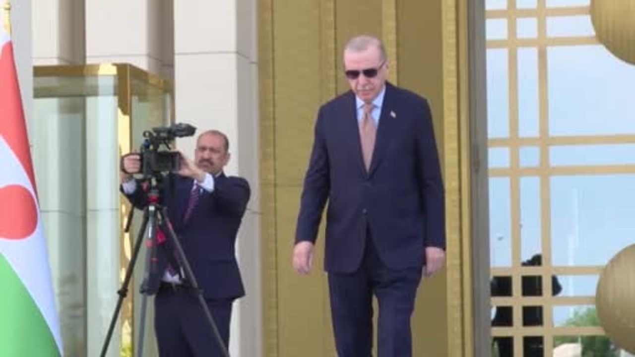 Cumhurbaşkanı Erdoğan, Nijer Cumhurbaşkanı Abdurrahman Tchiani'yi Beştepe'de resmi törenle karşıladı