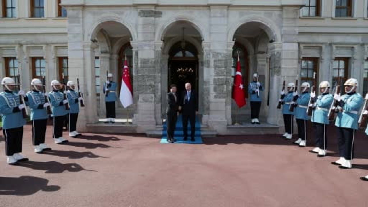 Cumhurbaşkanı Erdoğan, Singapur başbakanı Lawrence Wong'u kabul etti