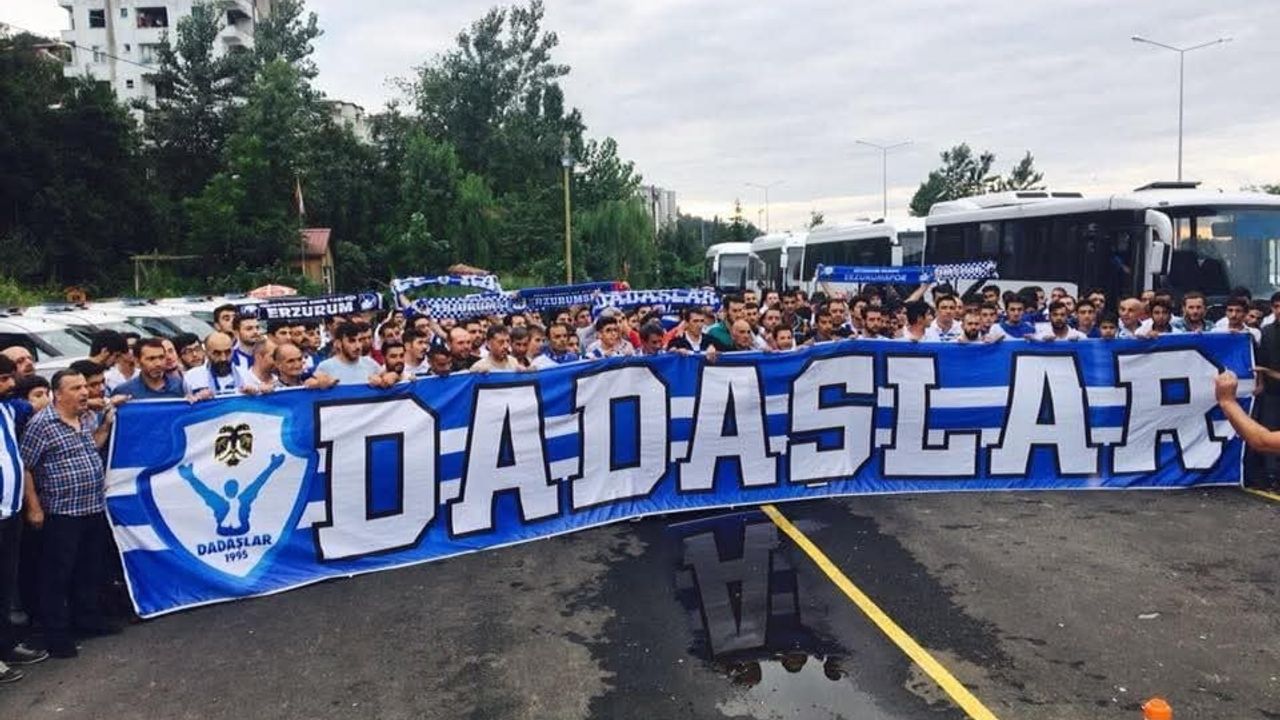 Dadaşlar grubu altında birleşen Erzurumspor taraftarları